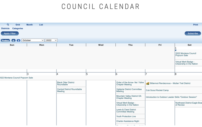 Council-Calendar